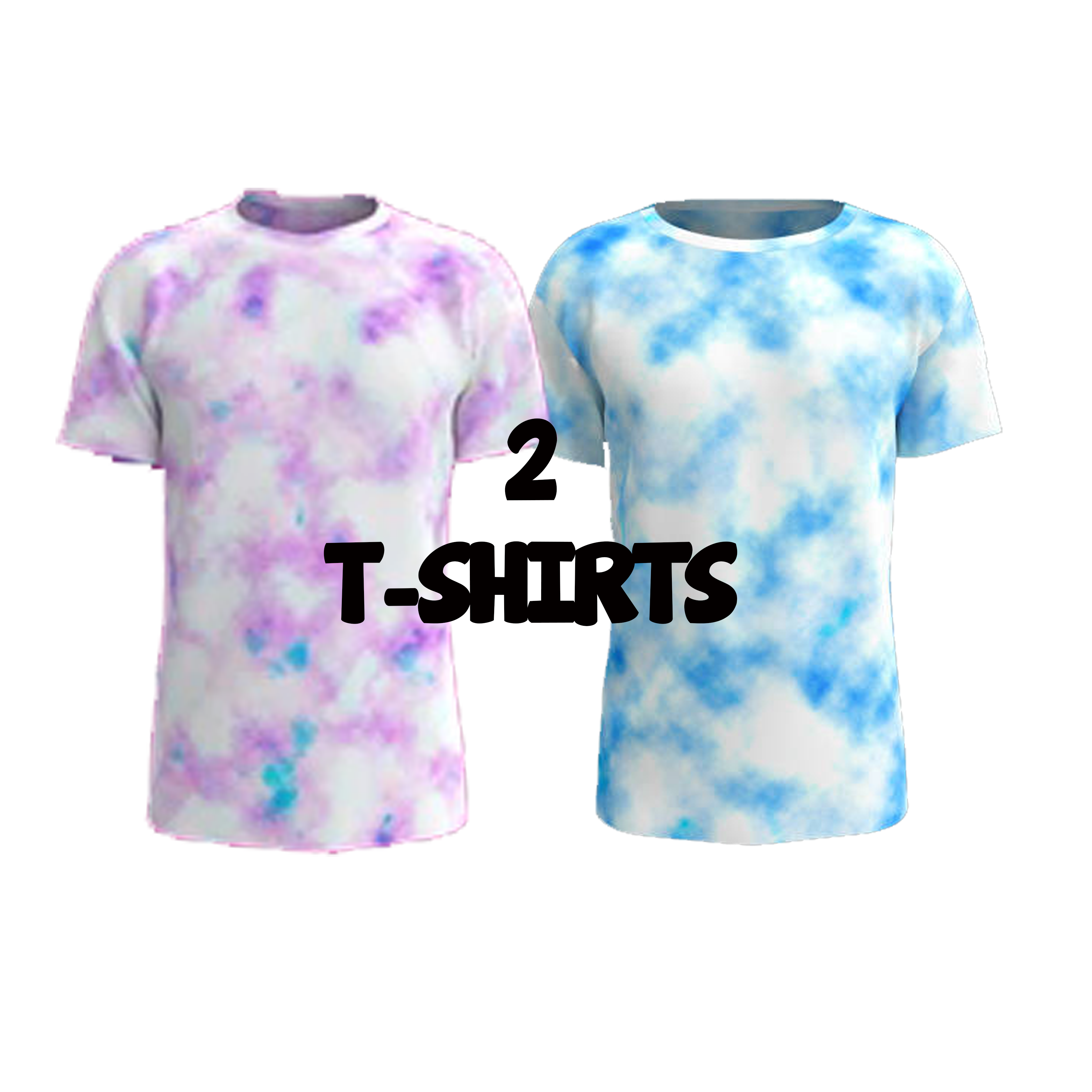 2 MYSTERY T-SHIRT TIE DYE BUNDLES