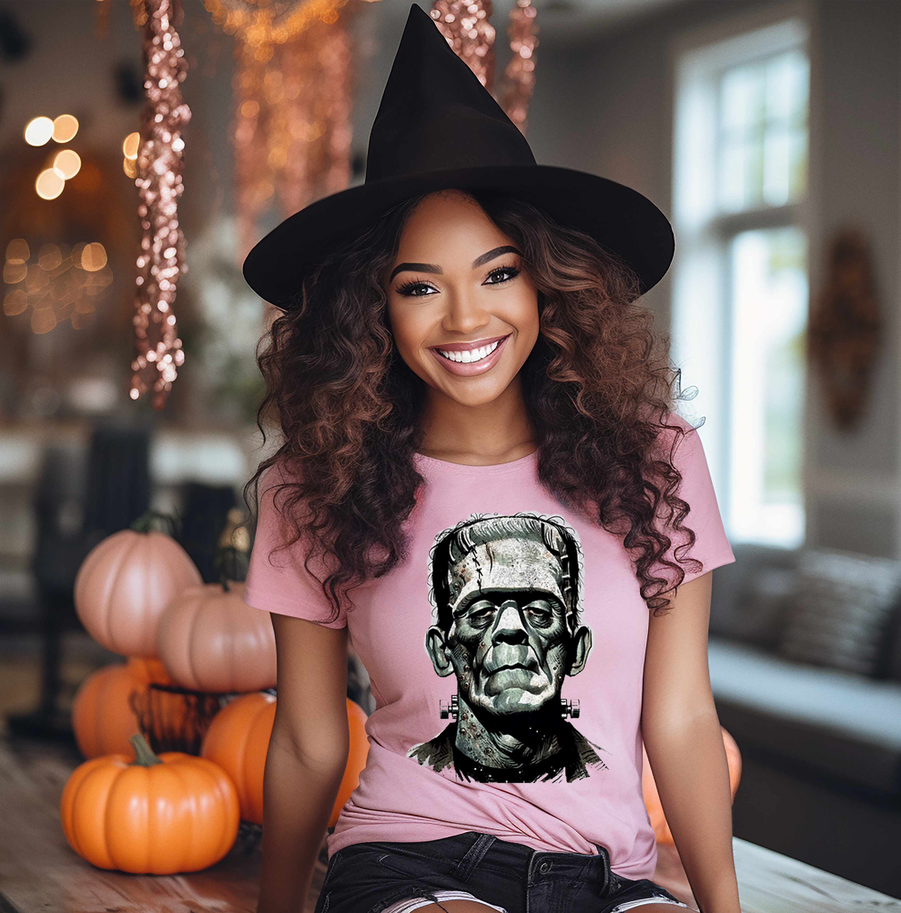 Eye-catching screen print transfers for transforming your T-shirt into a statement piece Trendy and vibrant screen print transfers to elevate your T-shirt style Unique graphic screen print transfers perfect for personalizing your favorite T-shirt Bold and artistic screen print transfers that make your T-shirt stand out Fashion-forward screen print transfers for a customized and stylish T-shirt look halloween ghost cute soft era spooky season summerween FRANKENSTEIN