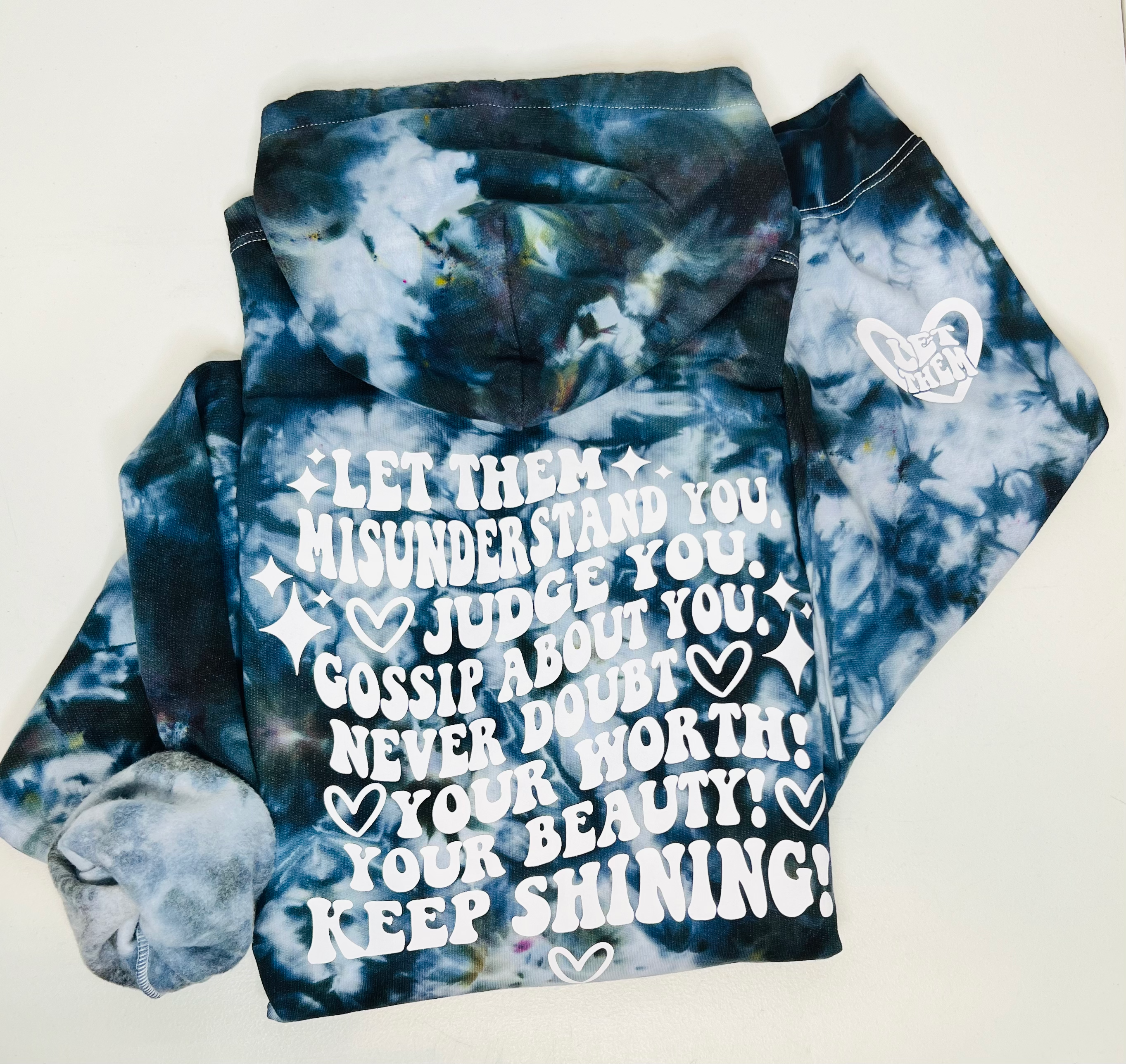 Trendy tie-dye shirts in vibrant colors that add a splash of fun to your wardrobe Cozy and stylish tie-dye hoodies perfect for staying warm and fashionable Unique tie-dye crewnecks with eye-catching patterns for a chic, casual look Handmade tie-dye apparel for a one-of-a-kind addition to your collection Comfortable and fashionable tie-dye hoodies and crewnecks for everyday wear mental health self love self care 