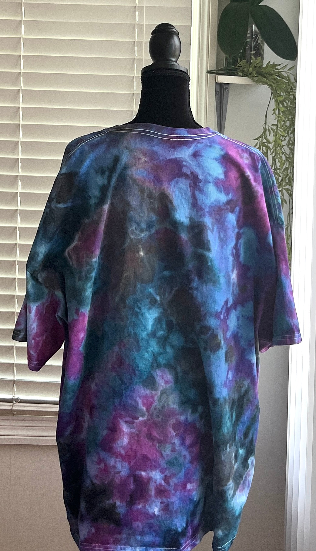 SIZE 4XL - TEALY PURPLE TIE DYE T-SHIRT