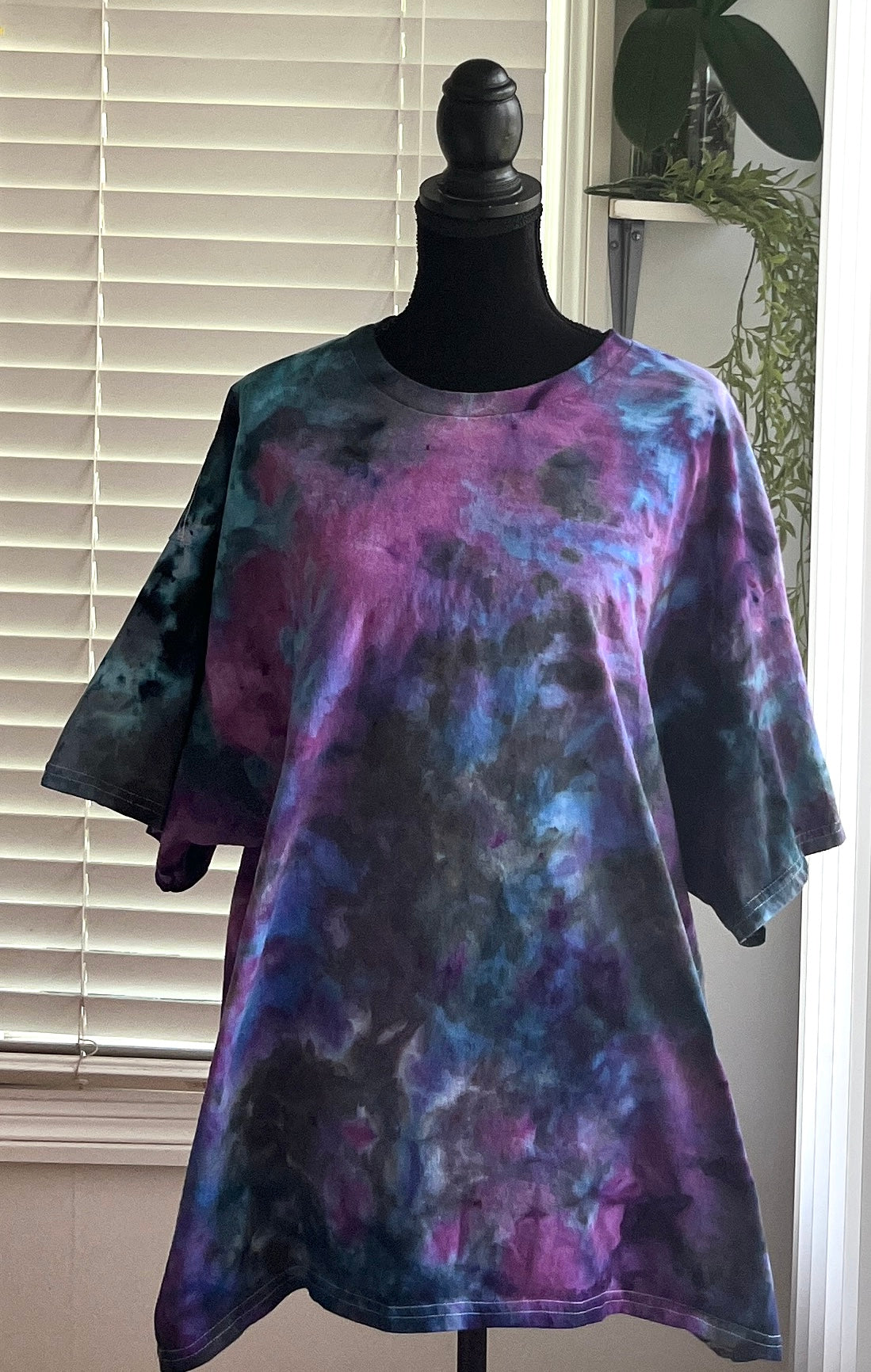 SIZE 3XL - TEALY PURPLE TIE DYE T-SHIRT