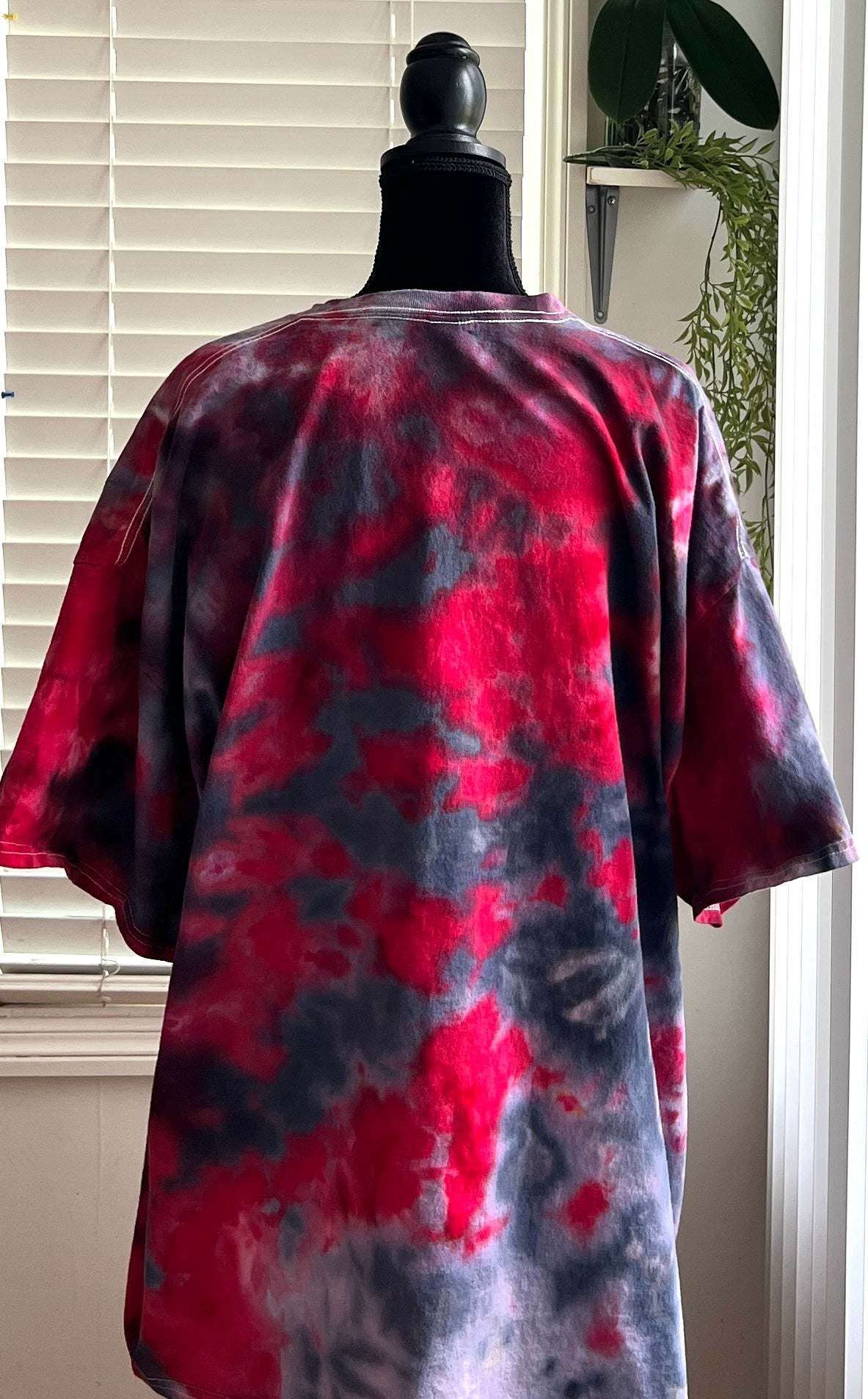 SIZE 4XL - DARK ROSE TIE DYE T-SHIRT