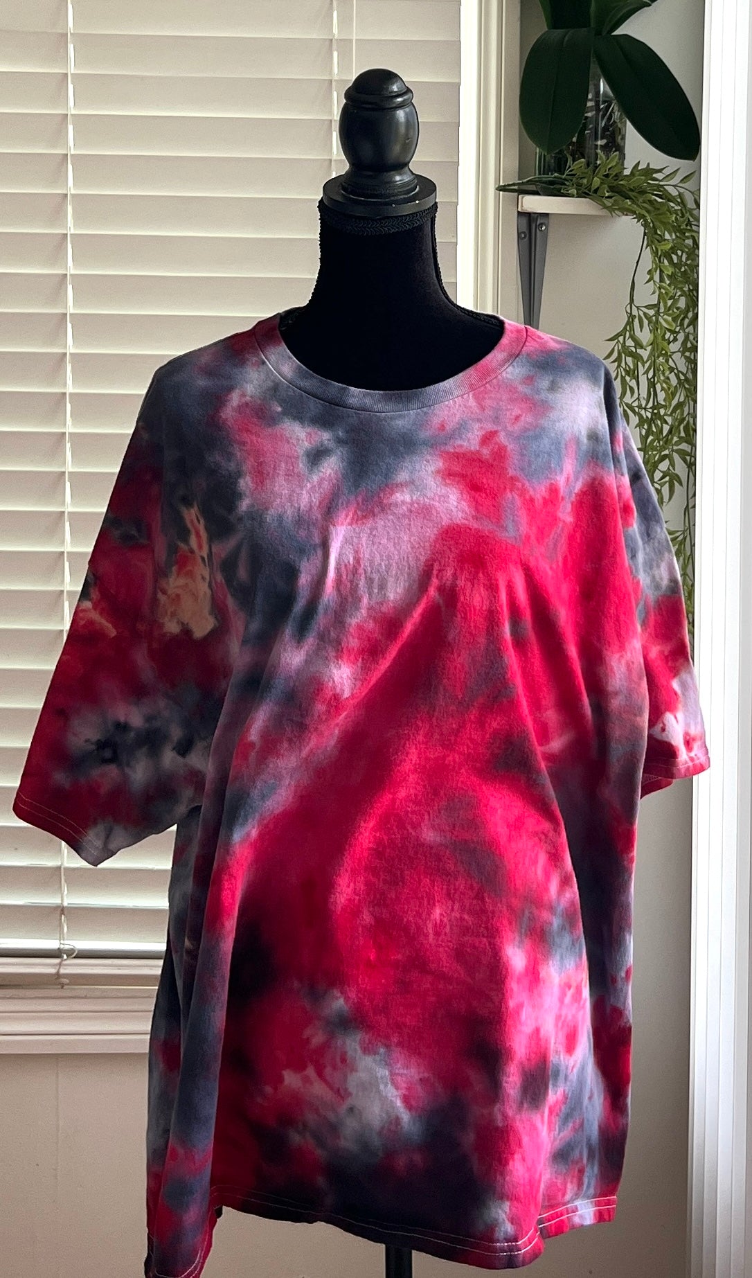 SIZE 3XL - DARK ROSE TIE DYE T-SHIRT