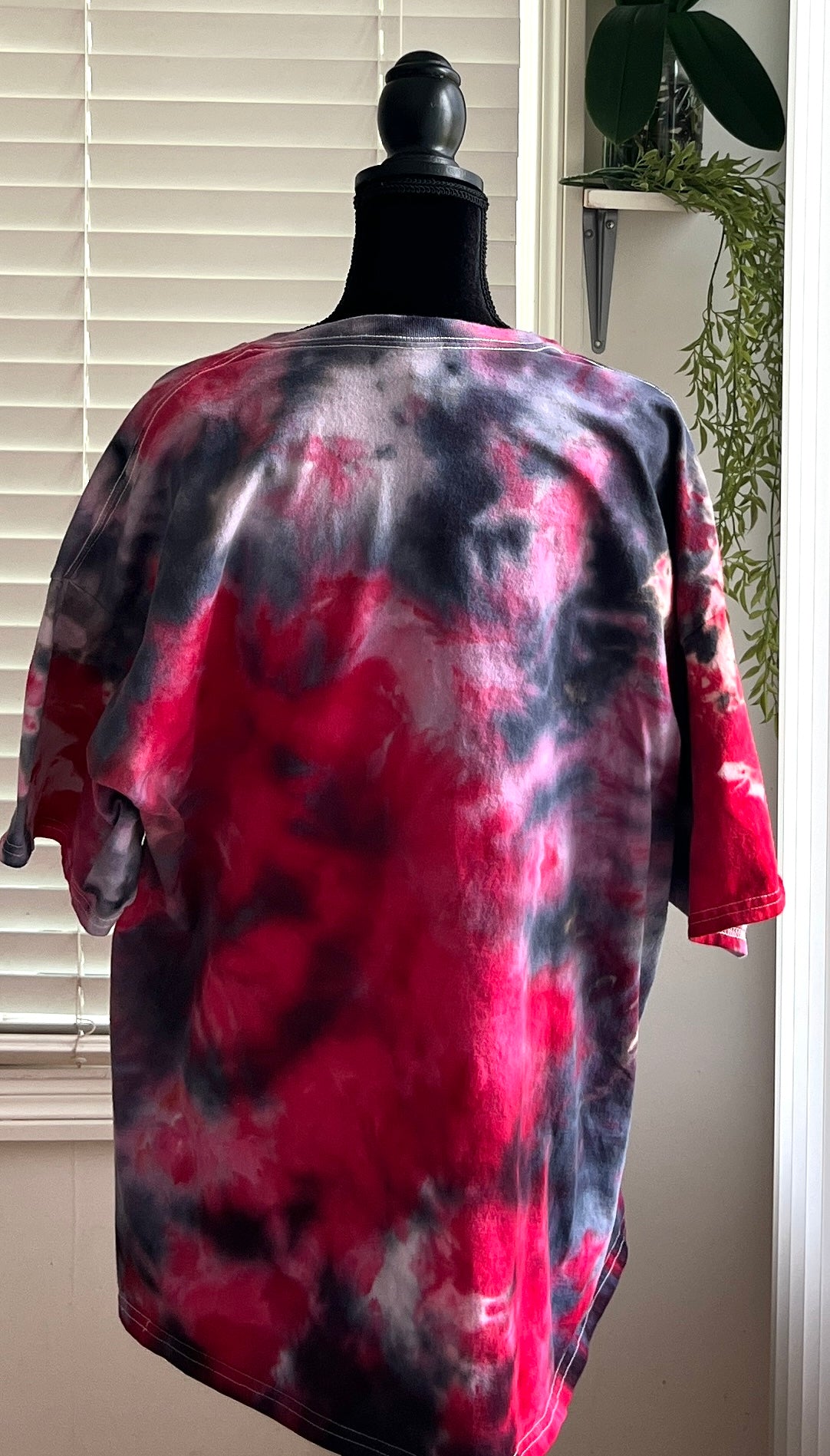 SIZE 3XL - DARK ROSE TIE DYE T-SHIRT