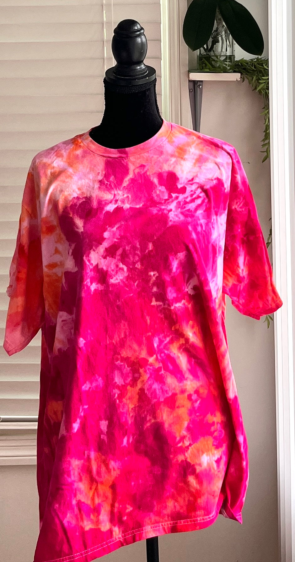 SIZE 2XL - STRAWBERRY PEACH TIE DYE T-SHIRT