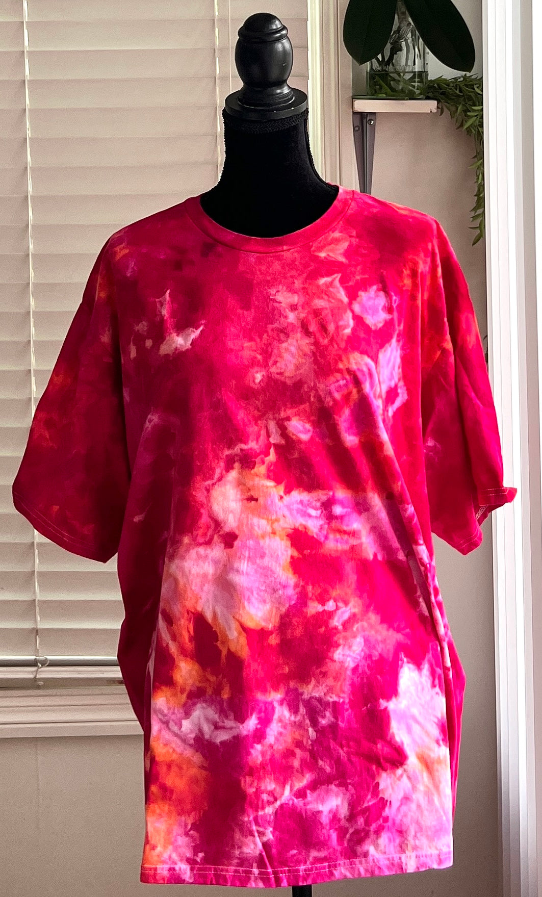 SIZE 3XL - STRAWBERRY PEACH TIE DYE T-SHIRT
