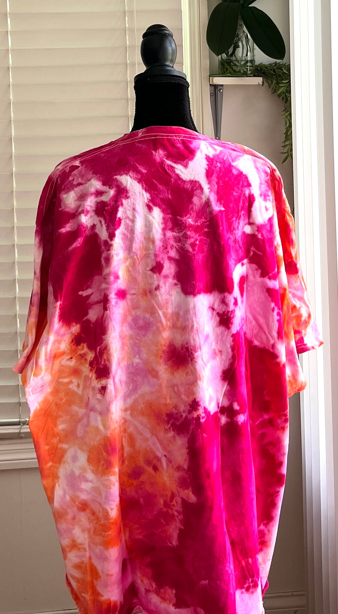 SIZE 5XL - STRAWBERRY PEACH TIE DYE T-SHIRT