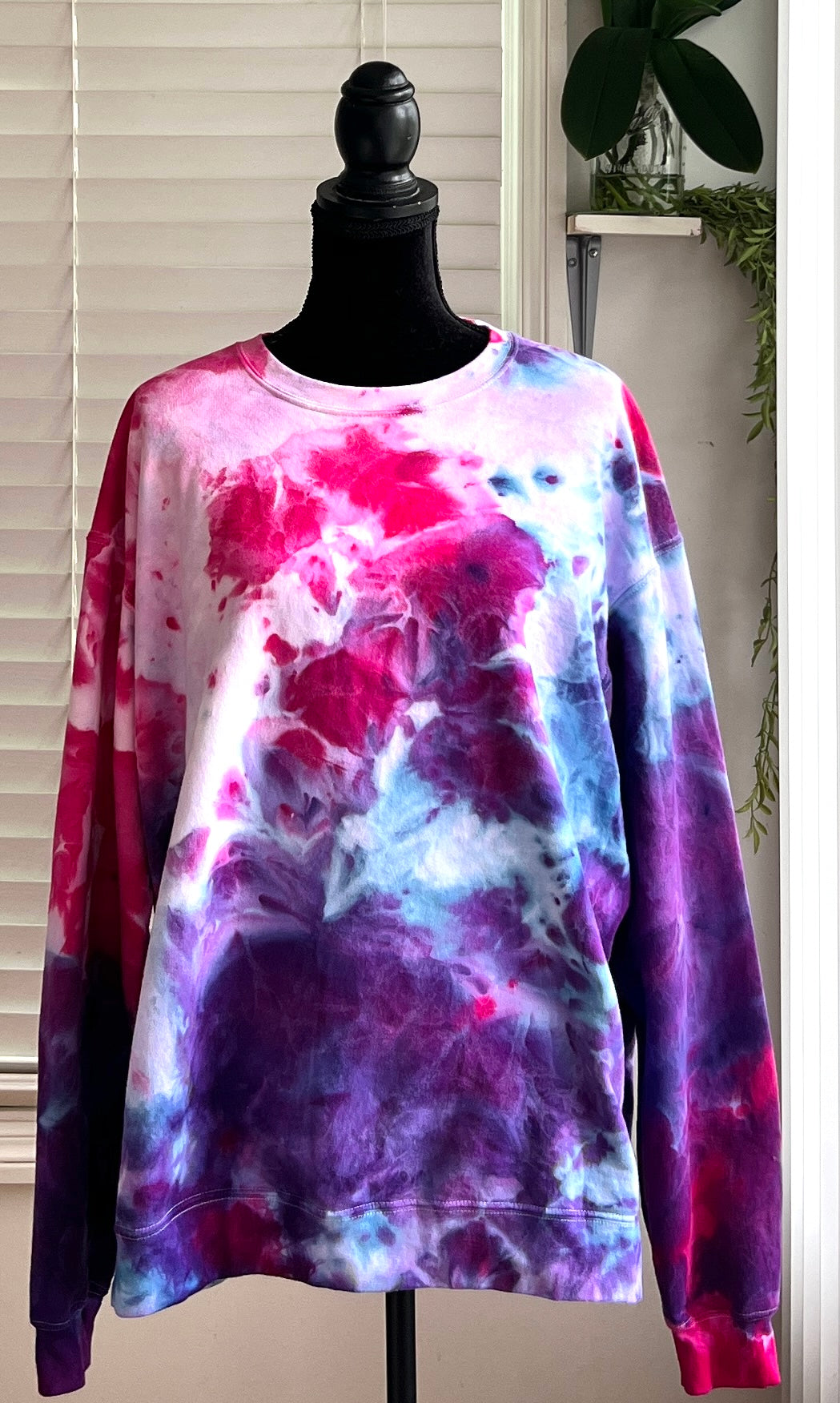 SIZE 2XL - COTTON CANDY CREWNECK TIE DYE