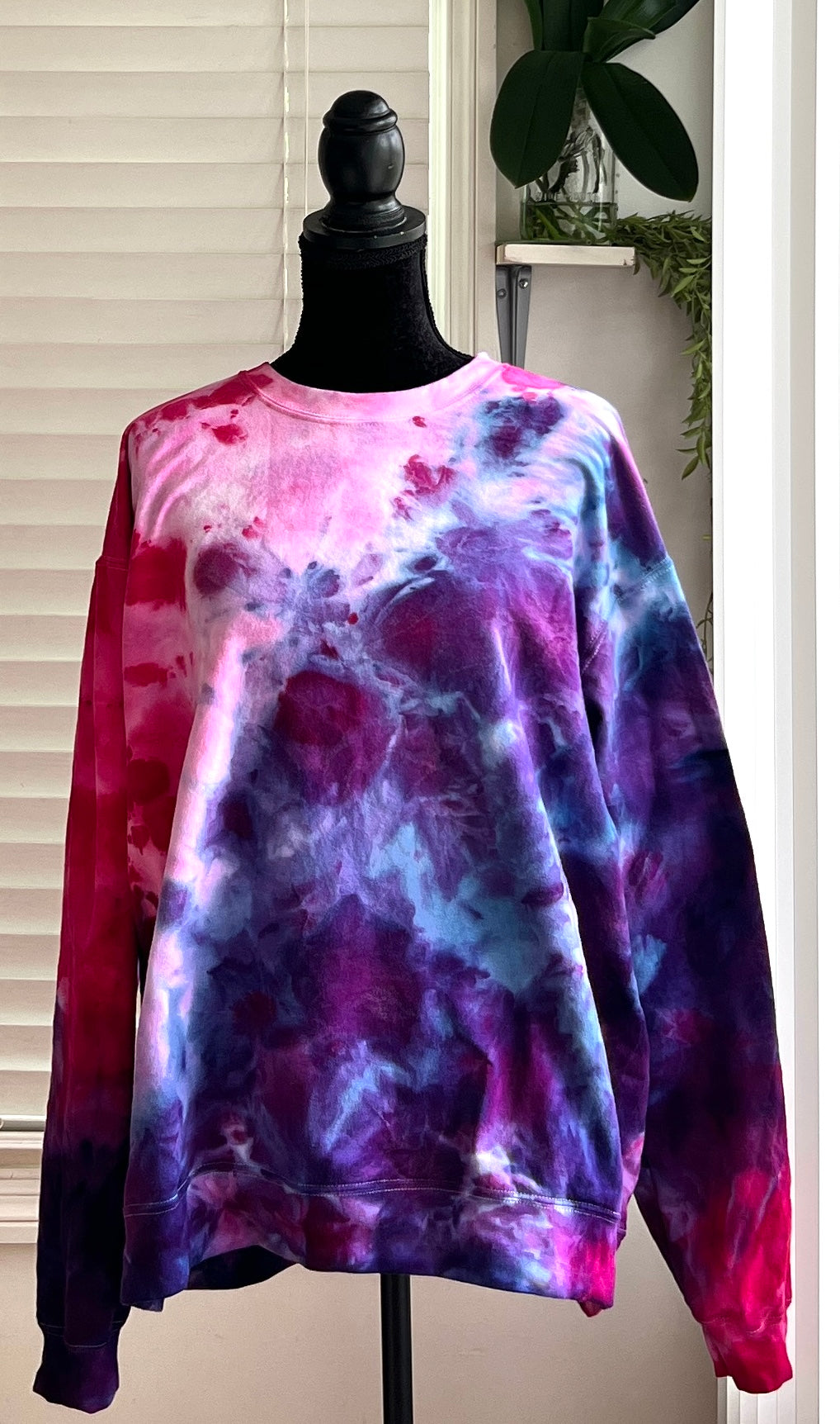SIZE XL - COTTON CANDY CREWNECK TIE DYE