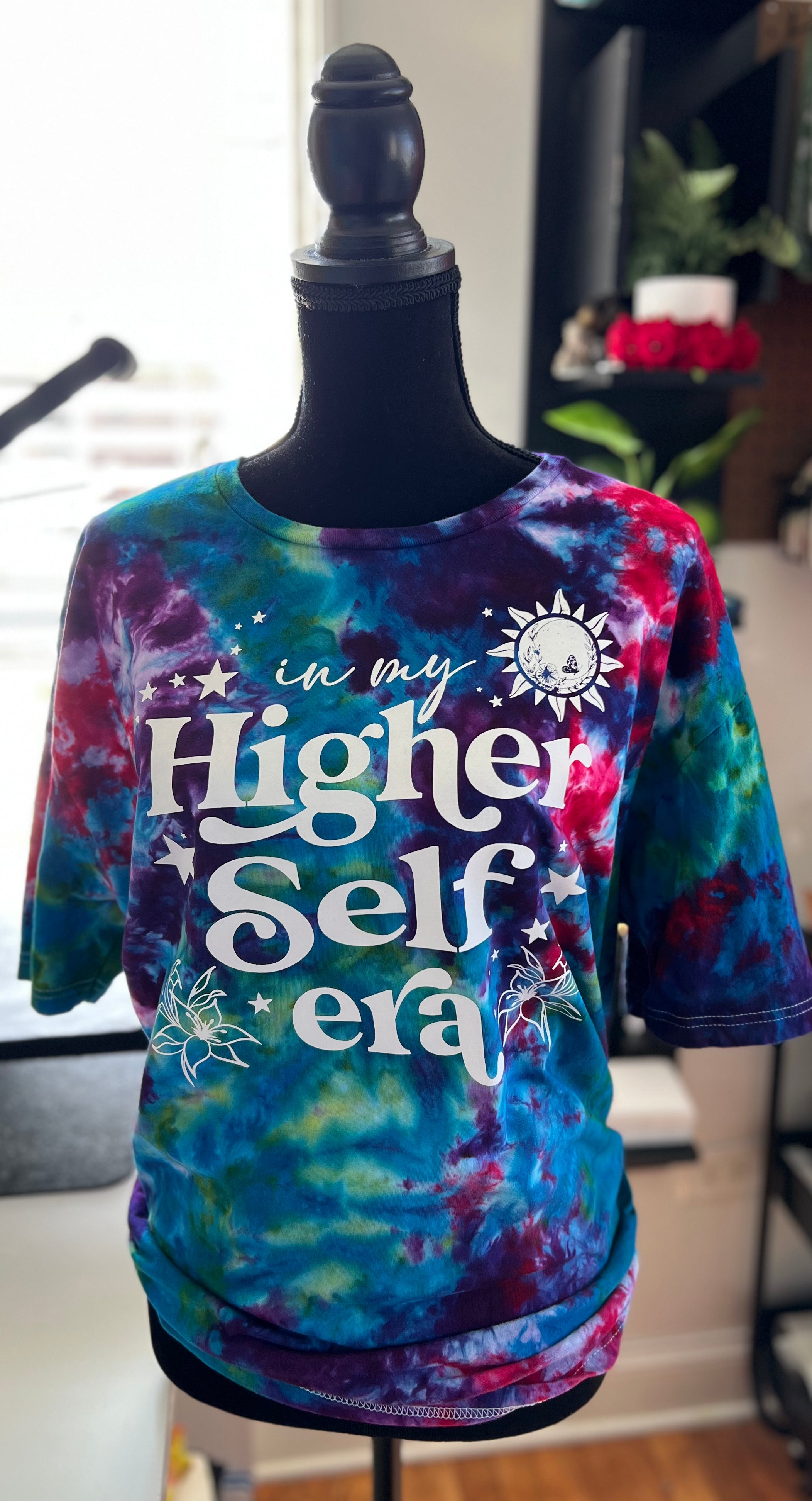 IN MY HIGHER SELF ERA TIE DYE T-SHIRT